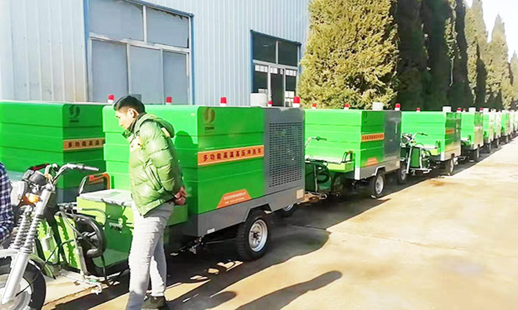 多功能高壓沖洗車準(zhǔn)備裝車 高溫高壓沖洗車