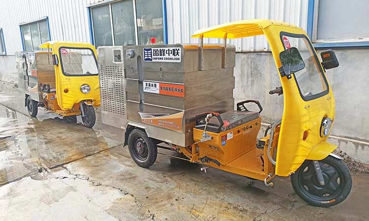 定制高壓清洗車發貨現場 小型高壓清洗車