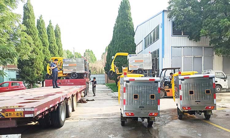 小型高壓清洗車發貨現場 電動高壓清洗車