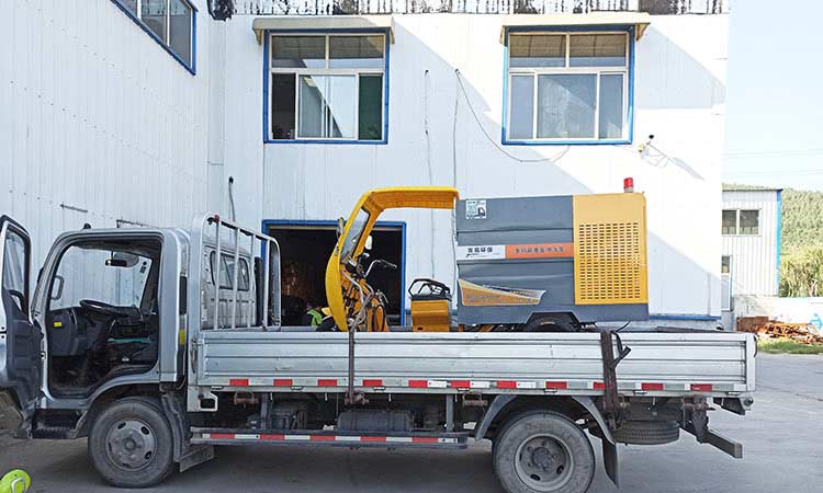 環衛高壓清洗車裝車中 電動環衛高壓清洗車