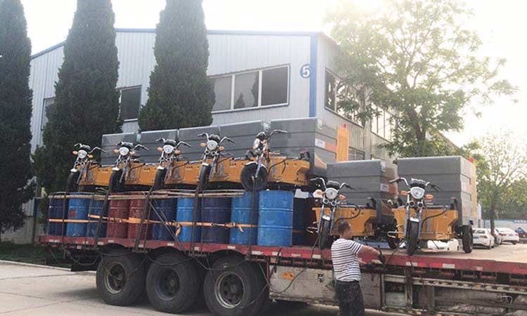 多功能高壓清洗車裝車發貨中 人行道高壓清洗車