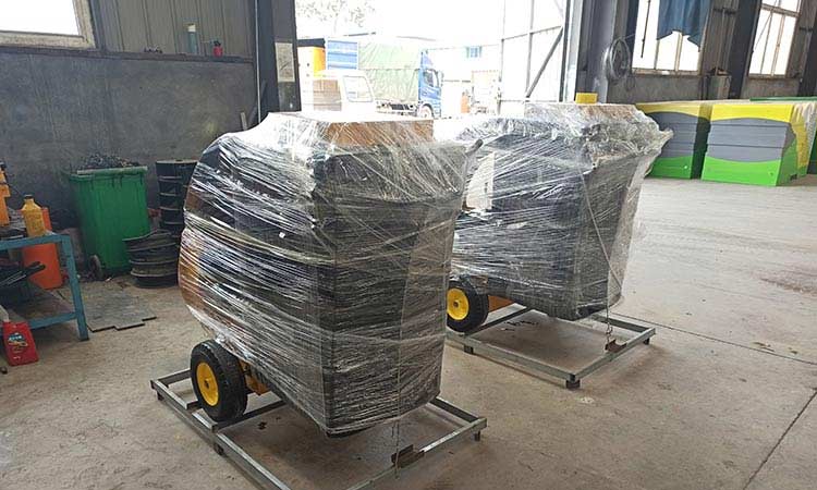 手推式樹葉收集器包裝完畢 吸樹葉機