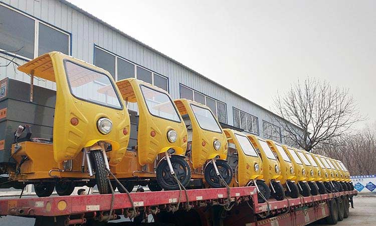 小型三輪高壓清洗車裝車中 環衛高壓清洗車