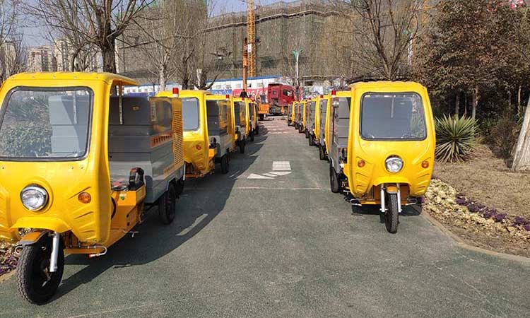 小型三輪高壓清洗車送達客戶制定地點 小型高壓清洗車