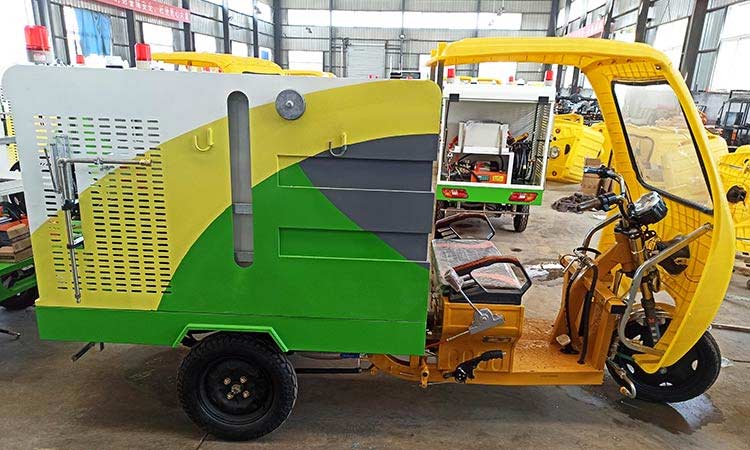 三輪高溫高壓清洗車外觀 人行道電動(dòng)三輪高溫高壓清洗車