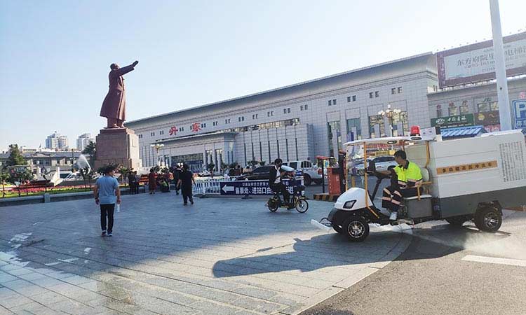 小型電動高壓清洗車 電動四輪高壓清洗車