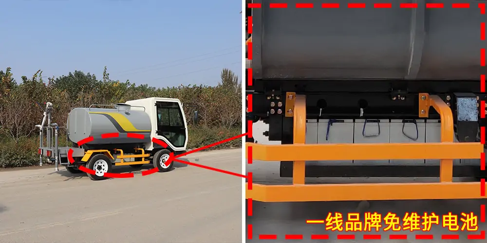 景區灑水車_純電動灑水車_四輪灑水車_小型園區灑水車