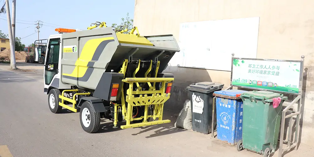 垃圾車_后裝式垃圾車_掛桶垃圾車_，小型垃圾車