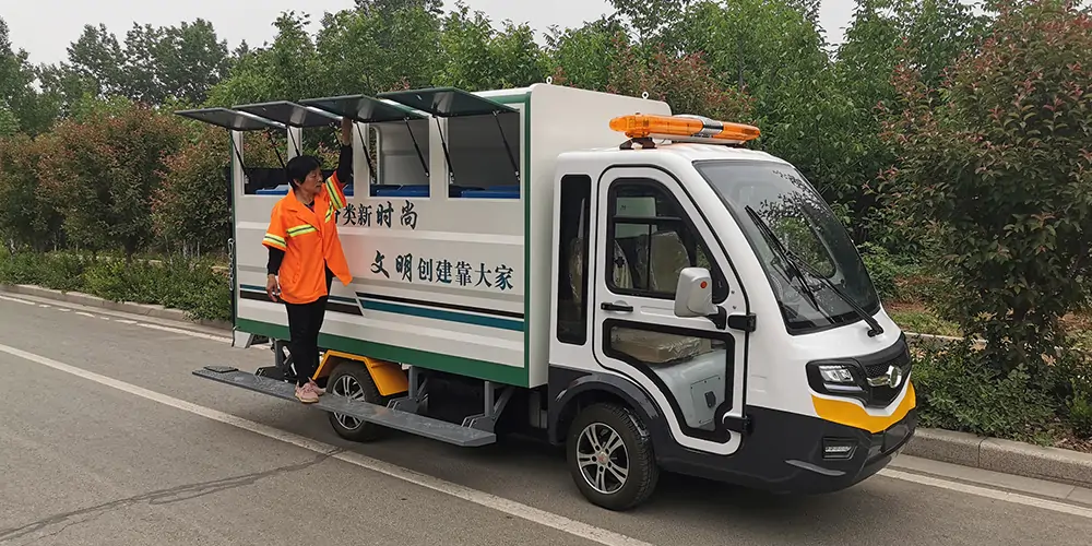 街道辦垃圾車_小型環衛垃圾車_四分類垃圾車_生活垃圾車