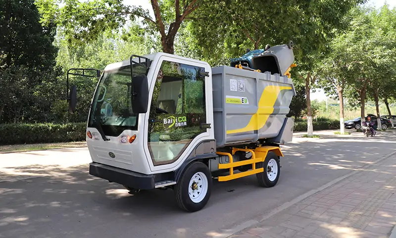 純電動小型垃圾車,市政物業街道垃圾轉運,操作簡單又靈活!