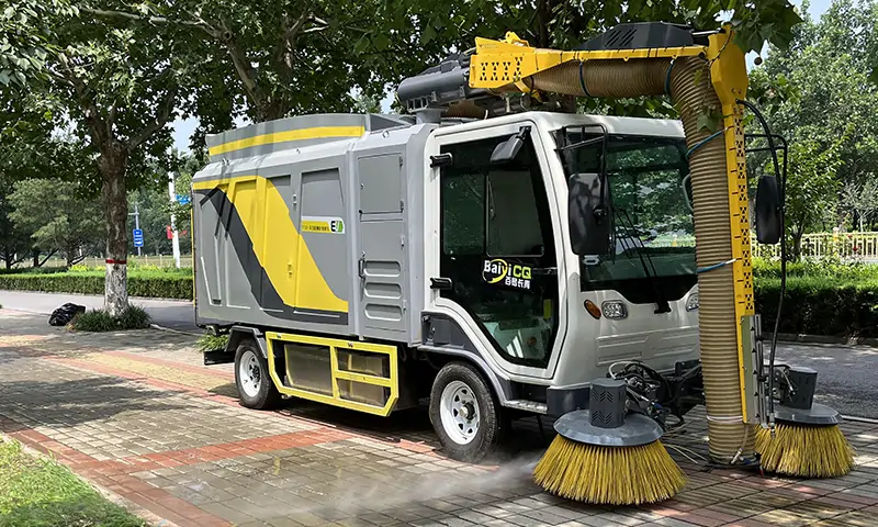 純電動掃地車,城市人行道清潔新寵!