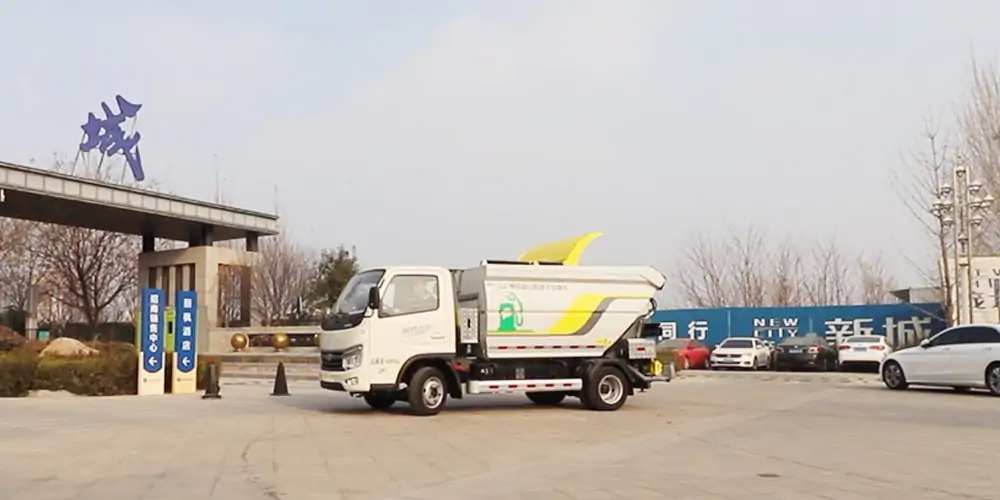 新能源垃圾車，后裝式垃圾車，純電動垃圾車，電動垃圾車